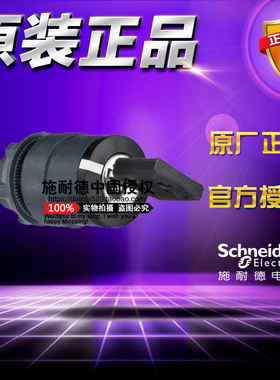 原装施耐德 ZB5AG6C ZB5-AG6C 2位自复位带锁钥匙选择开关头按钮