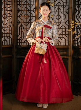 朝鲜族服装女少数民族演出服延吉公主旅拍韩国传统服饰韩服舞蹈服