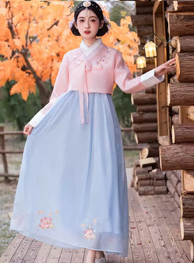 朝鲜族服装女少数民族舞蹈服装延边延吉公主新款韩服成人演出服