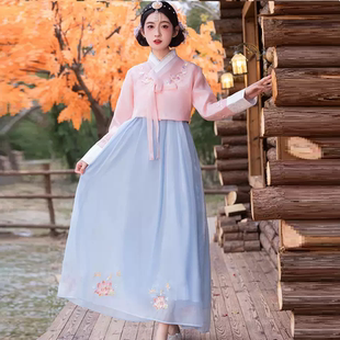 朝鲜族服装女少数民族舞蹈服装延边延吉公主新款韩服成人演出服