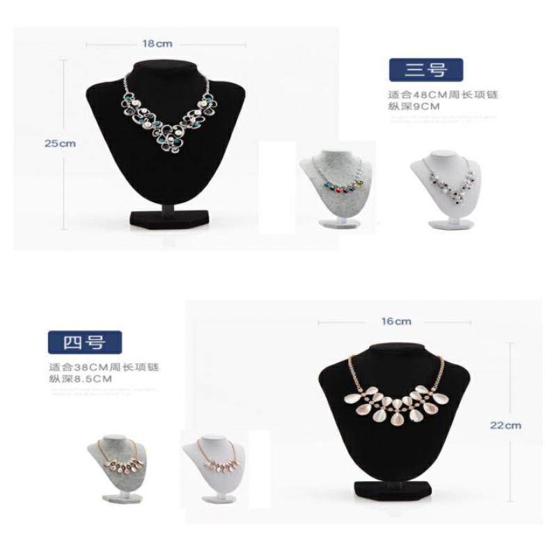 项链展示架饰品首饰模特人像假脖子颈模玉器柜台文玩珠宝展示道具