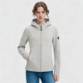 高品质棉质空气层防风保暖透气舒适亲肤户外女卫衣开衫 轻量新款