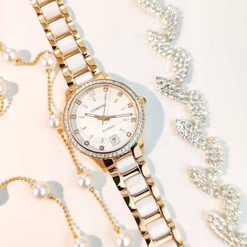 罗宾尼女士手表水钻全自动