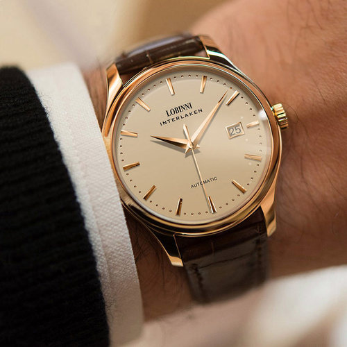 品牌罗宾男士手表全自动超薄新款