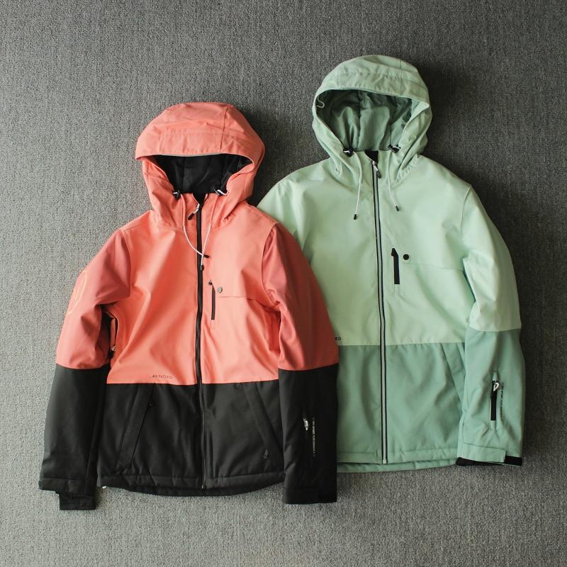 防风防水拼接滑雪服棉衣