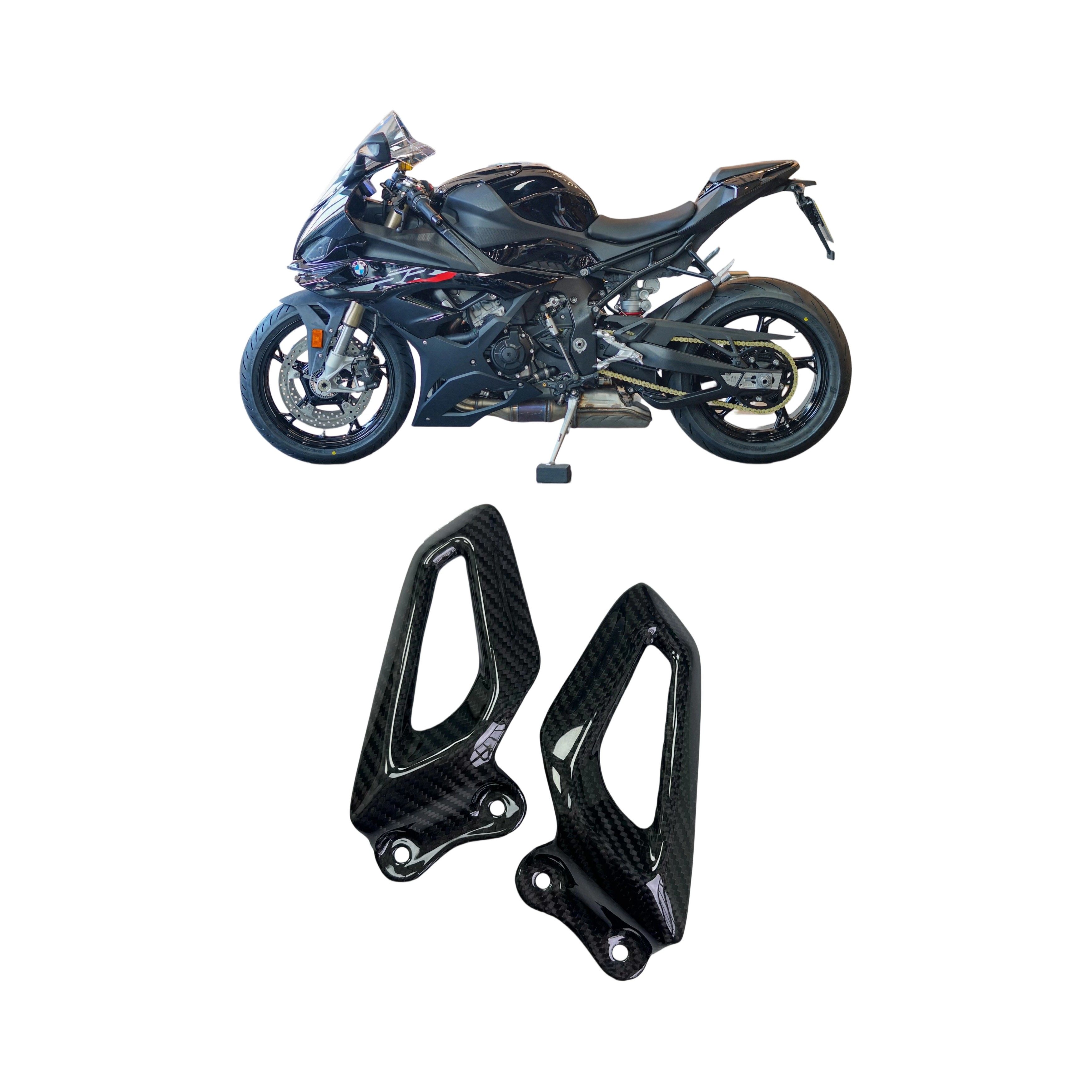 适用宝马S1000RR/M1000RR改装碳纤维脚踏护板 脚踏翅膀 2019+