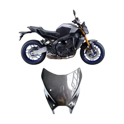 适用YAMAHA 雅马哈 MT-09 MT09 改装碳纤维挡风 2024