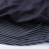 美式休闲条纹新款斜领露肩秋冬百搭长袖套装舒适慵懒松紧绳两件套，女装休闲裤，奇怪漫猴工厂店