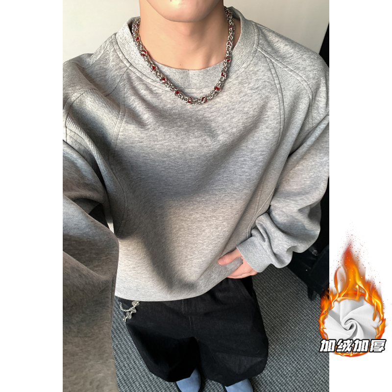 2025HW25812加绒内景大码圆领长袖卫衣M-5XHW25967-特P30，男装卫衣，奇怪漫猴工厂店