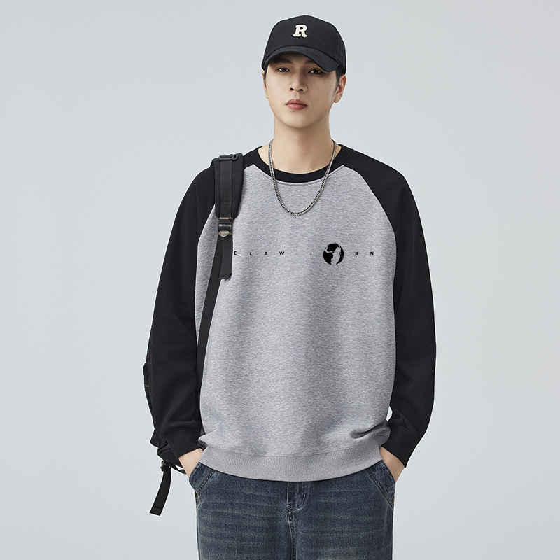 男士潮牌圆领卫衣男秋冬，男装卫衣，奇怪漫猴工厂店