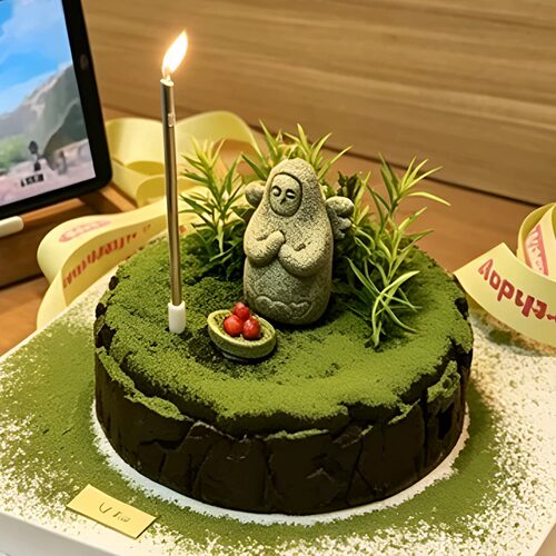 塞尔达海利亚女神抹茶蛋糕装饰