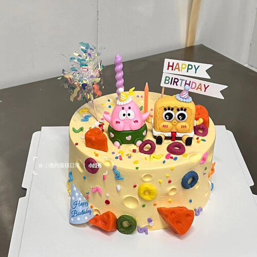 儿童生日卡通蛋糕装饰