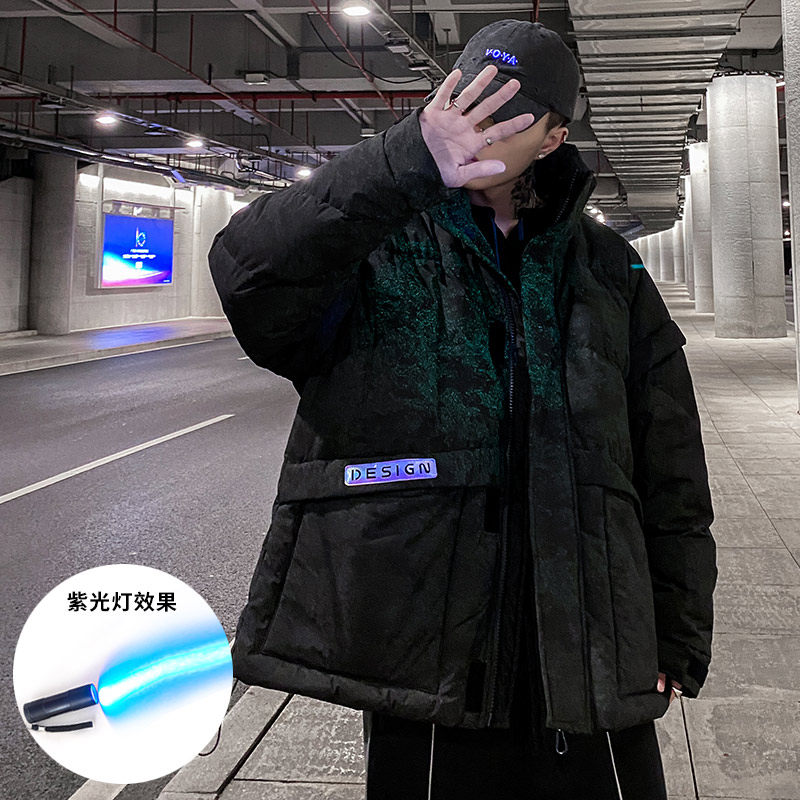 931冬装新款潮牌变色迷彩90%白鸭绒羽绒服男外套,男装羽绒服,电商A436
