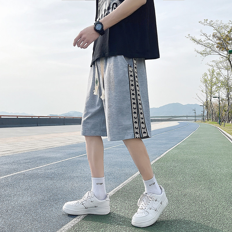 2023夏季潮牌华夫格手工编织带时尚帅气运动短裤男A436-511-P32,男装休闲裤,电商A436