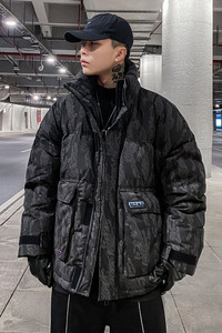930 P249 控价328 冬装新款90%白鸭绒潮牌变色羽绒服男加厚外套图片