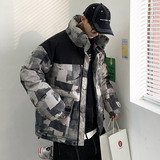 港风抖音同款面包服立领箱型外套男保暖抗菌羽绒服436-915，男装羽绒服，电商A436