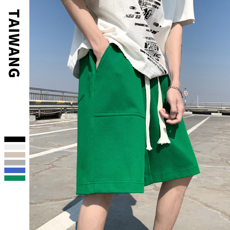 休闲短裤男夏季薄款潮牌大裤衩美式五分裤子 A436-5239-P45控价60图片