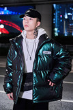 925P135控价188冬装新款潮牌加厚保暖棉衣亮面潮流棉服外套男，男装棉衣，电商A436