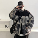 A436-915-P190控258港风抖音同款面包服立领箱型外套保暖羽绒服，男装棉衣，电商A436