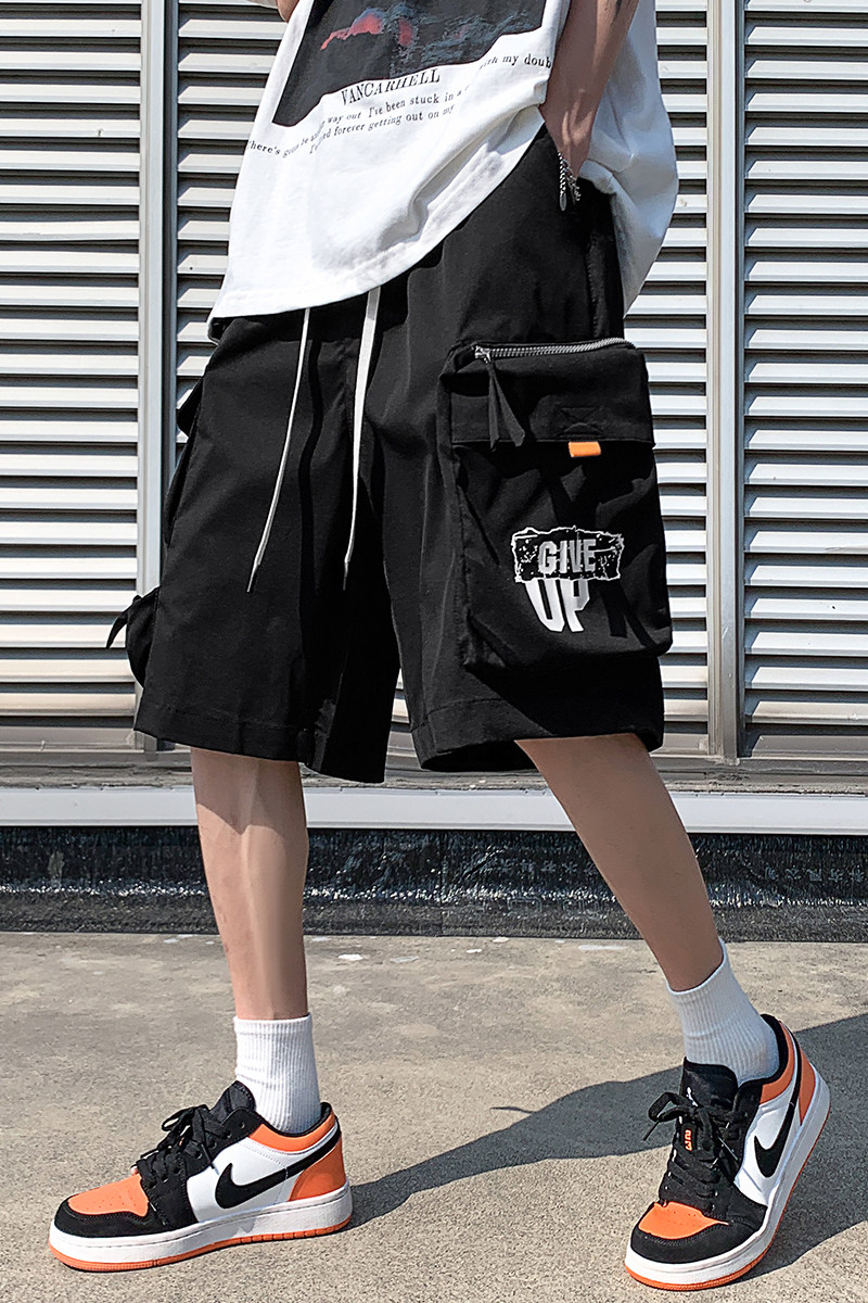 军绿色工装短裤男夏五分宽松日系中裤休闲裤A436-5232-P48控价60,男装休闲裤,电商A436