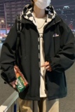 克莱因蓝假两件外套男2024新款潮牌宽松休闲秋夹克A436-2123-P75，男装夹克，电商A436