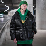 9112021韩潮牌羽绒服90白鸭绒情侣短款面包女加厚，男装羽绒服，电商A436