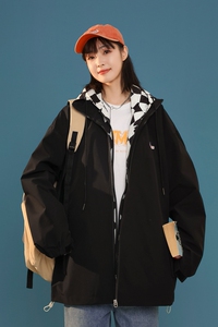 2024春秋季新款潮牌连帽休闲假两件夹克外套男女 A436-2123-P75图片