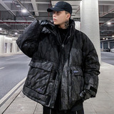 930P249控价328冬装新款90%白鸭绒潮牌变色羽绒服男工装外套，男装羽绒服，电商A436