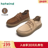 2025年秋季 懒人舒适鞋 新款 时尚 热风男鞋 一脚蹬皮鞋 男士 休闲鞋 子