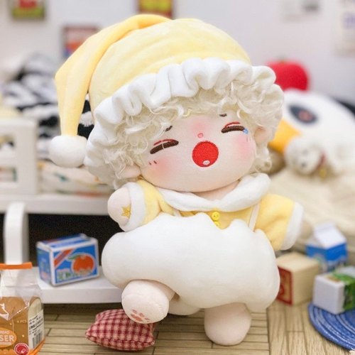 包邮10/20cm娃衣套装无属性棉花娃娃可爱爬爬服连体衣服超萌