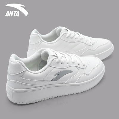 安踏板鞋男款低帮休闲男鞋
