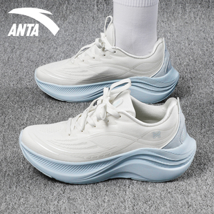 安踏叶子6女鞋跑步鞋软底减震新款冬季减震网面透气女款运动鞋子