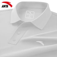 Anta short-sleeved men's polo shirt for business casual, large-sized men's clothing, summer lapel half-sleeved men's ice silk T-shirt for men thumbnail 7