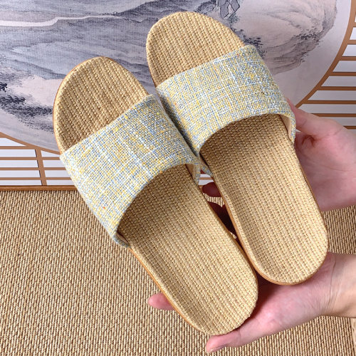 2025新款亚麻拖鞋女夏天居家用情侣室内软底防滑耐磨家居凉拖鞋男