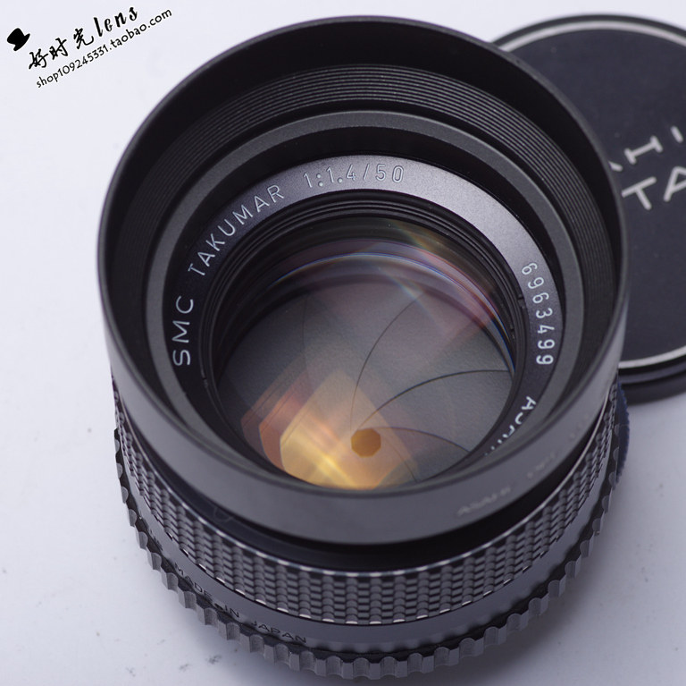 宾得太苦玛 TAKUMAR SMC 50/1.4 大光圈定焦手动镜头 多膜 M42口