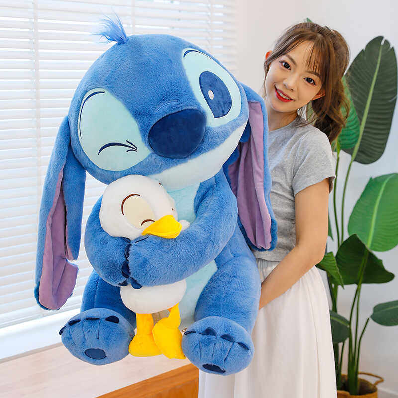 史迪仔抱鸭子玩偶宝贝公仔史迪奇毛绒玩具布娃娃男女生生日礼物