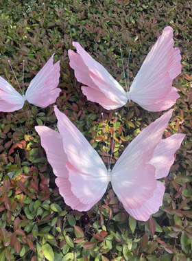 婚庆纸花超大仿真手工皱纹纸艺蝴蝶婚庆道具商场室内立体花墙摆件