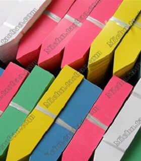 多肉植物 长条一字防水花卉标签 生石花标签 园艺标签颜色随机