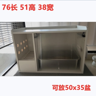 定制猫砂盆柜中古风猫厕所柜宜宝自动猫砂盆柜定做猫砂盆收纳柜
