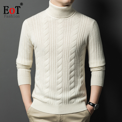 100%纯羊毛衫加厚保暖可翻高领