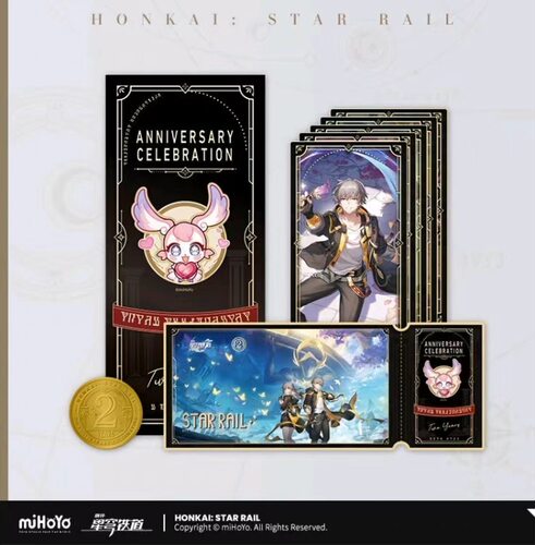 现货米哈游崩坏星穹铁道一周年纪念收藏卡 miHoYo官方周边礼盒