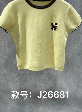 WOU WEII 無尾-上新学院风圆领设计感显瘦修身短款小衫小衫