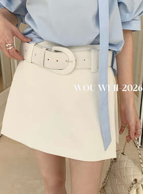 WOU WEII 無尾-夏上新26年半身裙半身裙(配腰带)