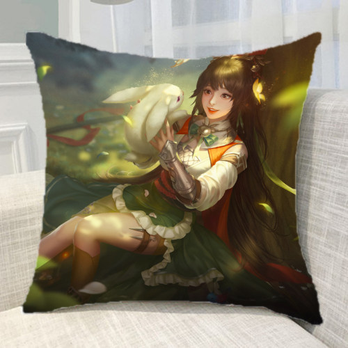 新游三国杀美女人物璟瑜荷徽金枝玉叶关银屏抱枕靠垫礼物等图定制