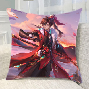 王者荣耀罗小黑张良百里玄策定旌之谋径山谋武孙权抱枕靠垫等定做