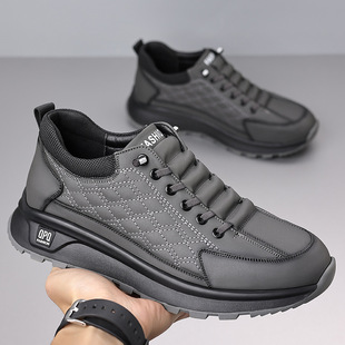 帕拉鞋男款2026新款头层牛皮男鞋一脚蹬运动鞋男士真皮软底休闲鞋