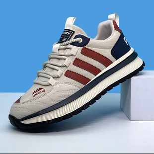 陆海丰百货男鞋高档休闲鞋秋冬皮面韩版运动鞋男士软底软面帕拉鞋