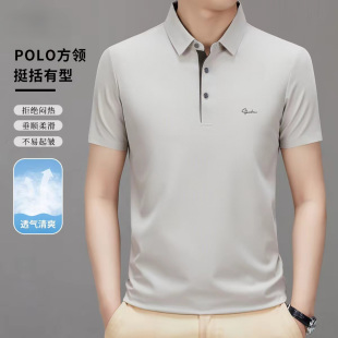 恒清男装专柜正品夏季新款男士透气POLO衫点击率商务休闲短袖T恤