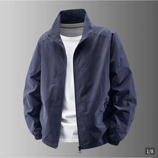 点击优选男装飞行员夹克男士休闲薄款外套秋季防风防水户外冲锋衣