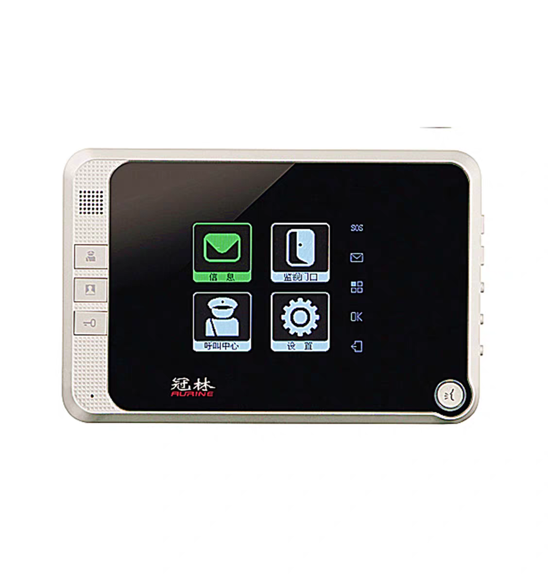 冠林可视对讲室内机AH1-D4门铃门禁系统彩色AH3-D4A门禁